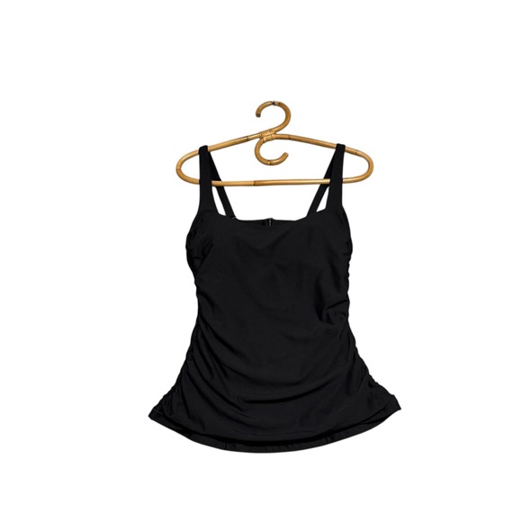 Athleta | Square Neck Bra Cup Tankini Black Size 36 B/C - Picture 2 of 11